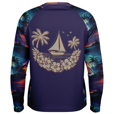Chokefish™ Long Sleeve Every Day All Weather Trees&Boats Shirt Men's-004-Special-Edition